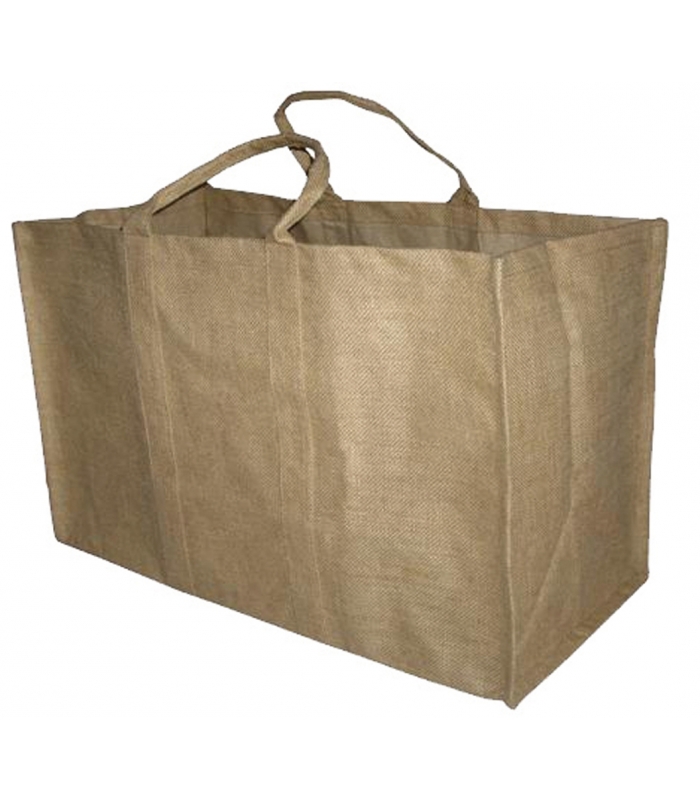 1pc Toile de bûches en toile de jute, sac de rangement pour bois