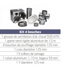 Kit distribution d'air chaud pour insert