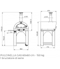 Four à pizza CLEMENTI Pulcinella GAZ