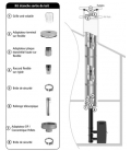 Kit de Renovation etanche sortie plafont 230mm Joncoux Apollo Pellets.