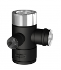 Té 90° Ø100/150 piquage fumée Ø80mm+air concentrique