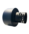 Capuchon anti-vent pour terminal horizontal concentrique